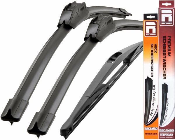 Windshield Wiper Front+Rear For Dacia Sandero Yr 2008-2012 [20 / 21A/16TB]