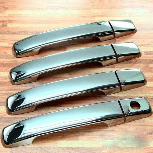Chrome Door Handle Caps Stainless Steel without I-Key for Nissan Qashqai j10