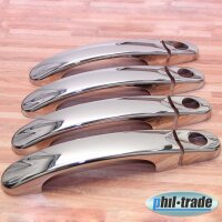 Chrome Door handle Caps without central locking For VW T5 T6 Caddy III Touran