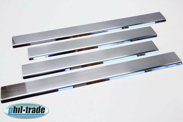 Door Sill For Dacia Logan MCV I Year 06-13 Stainless Steel Matte Brushed