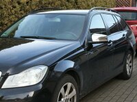 EDELSTAHL SPIEGELKAPPEN CHROM für MERCEDES W212 S212...